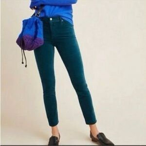 AG Adriano Goldschmied Deep Green Cropped Pants